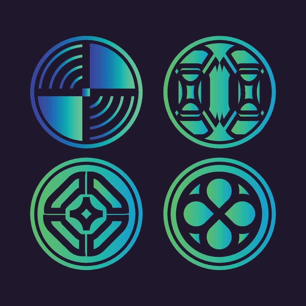 Abstract circle shapes vector