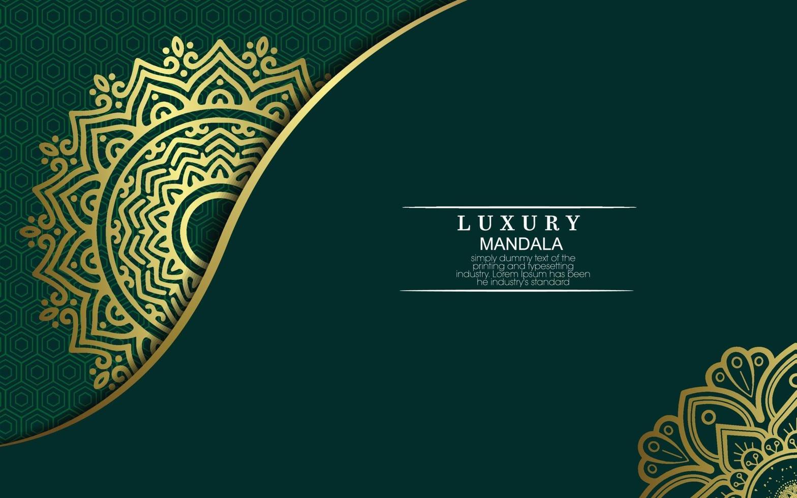 Luxury mandala background vector