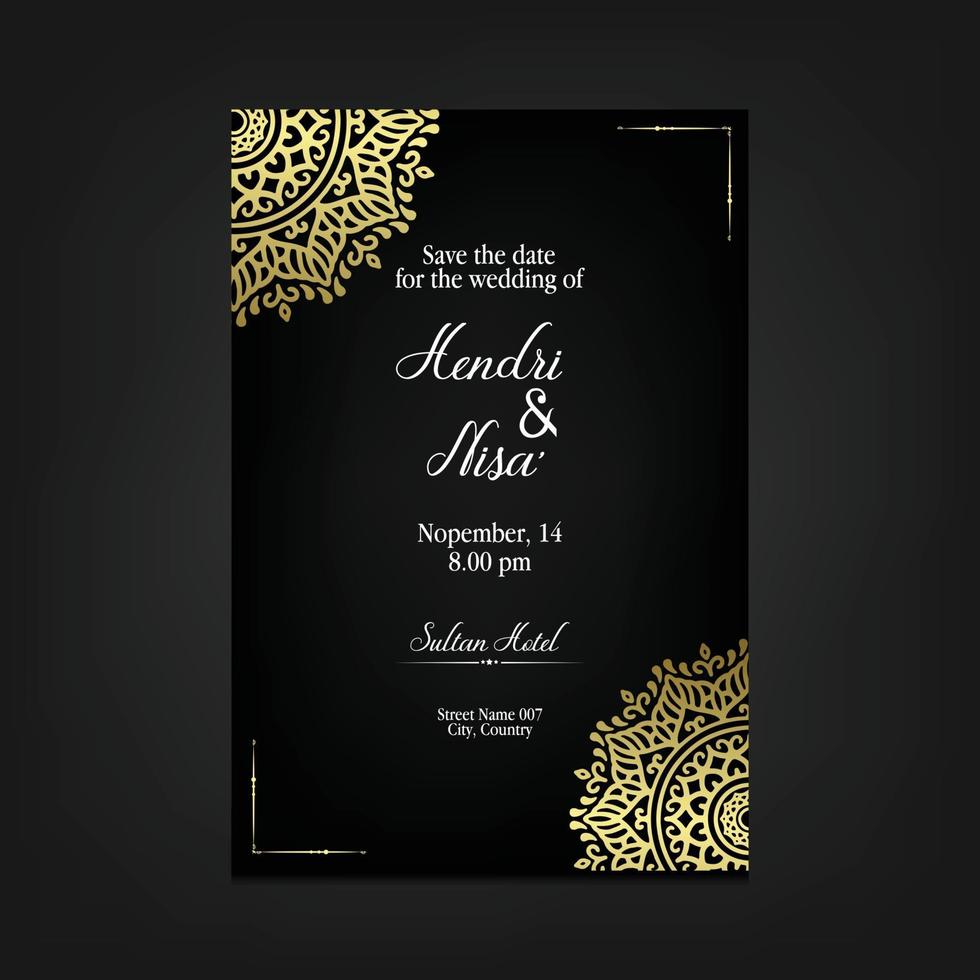 Luxury mandala background vector