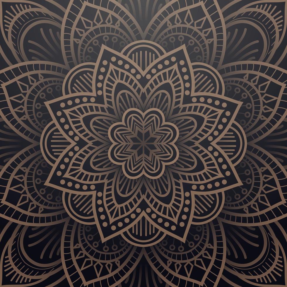 Circular Pattern of Mandala, Arabesque Pattern. Vector Illustration