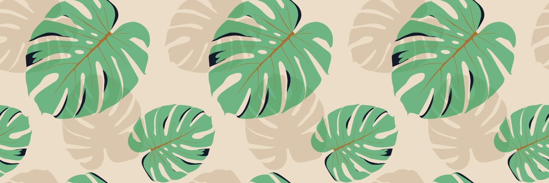 pattern for fabric leaves seamless vector