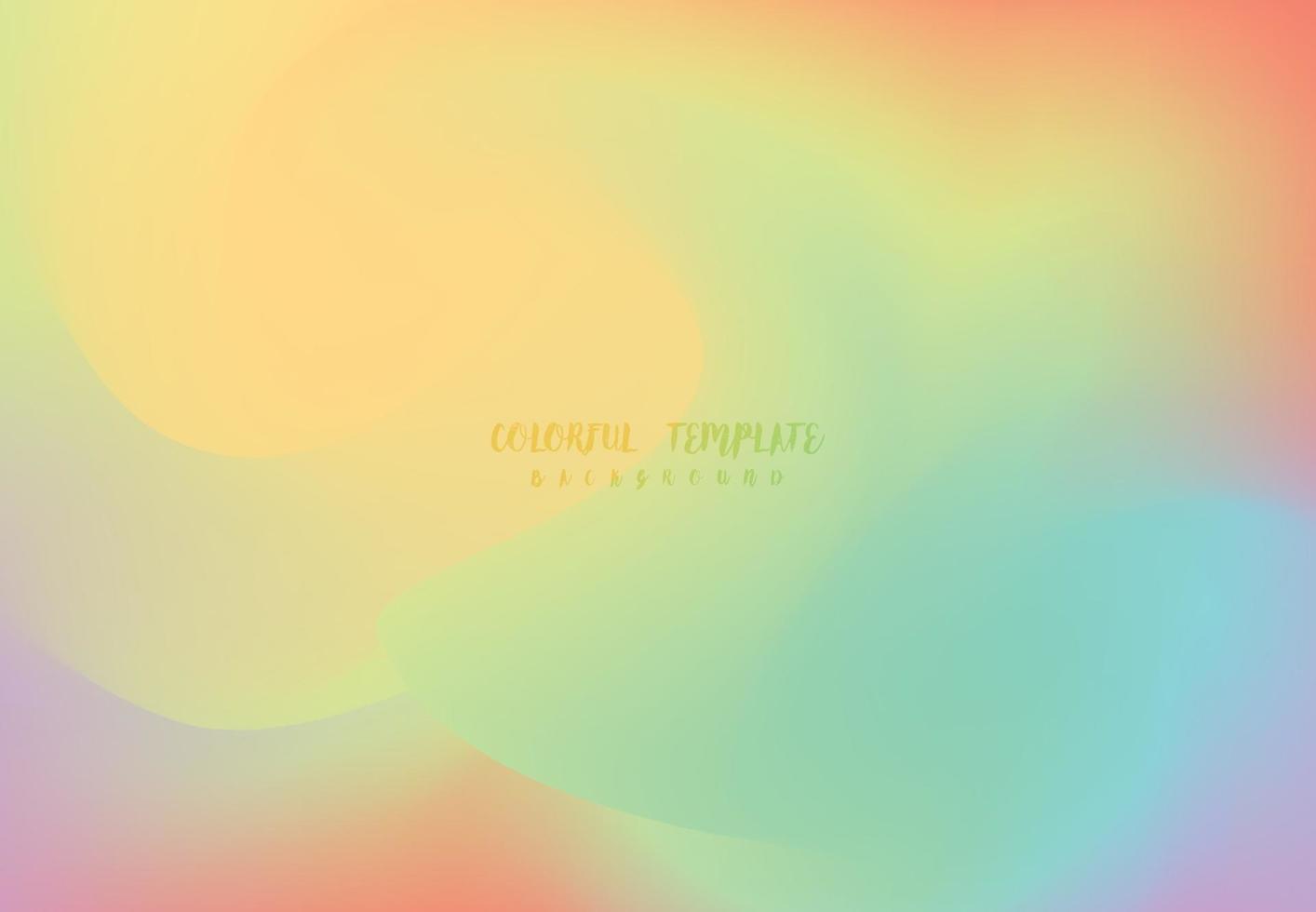 Abstract colorful gradient design template of summer background. vector