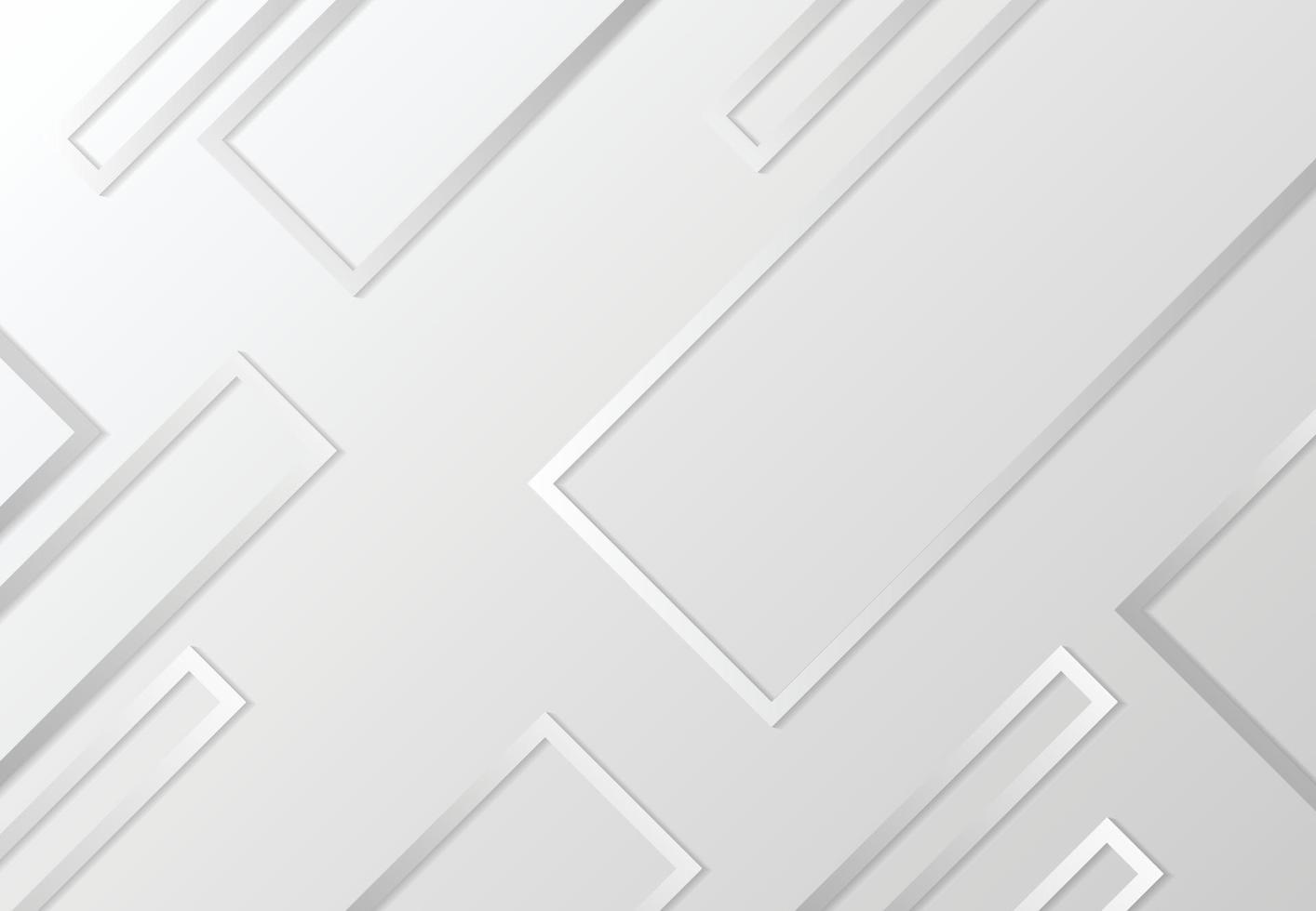 Abstract rectangle design of tech pattern grey background. vector