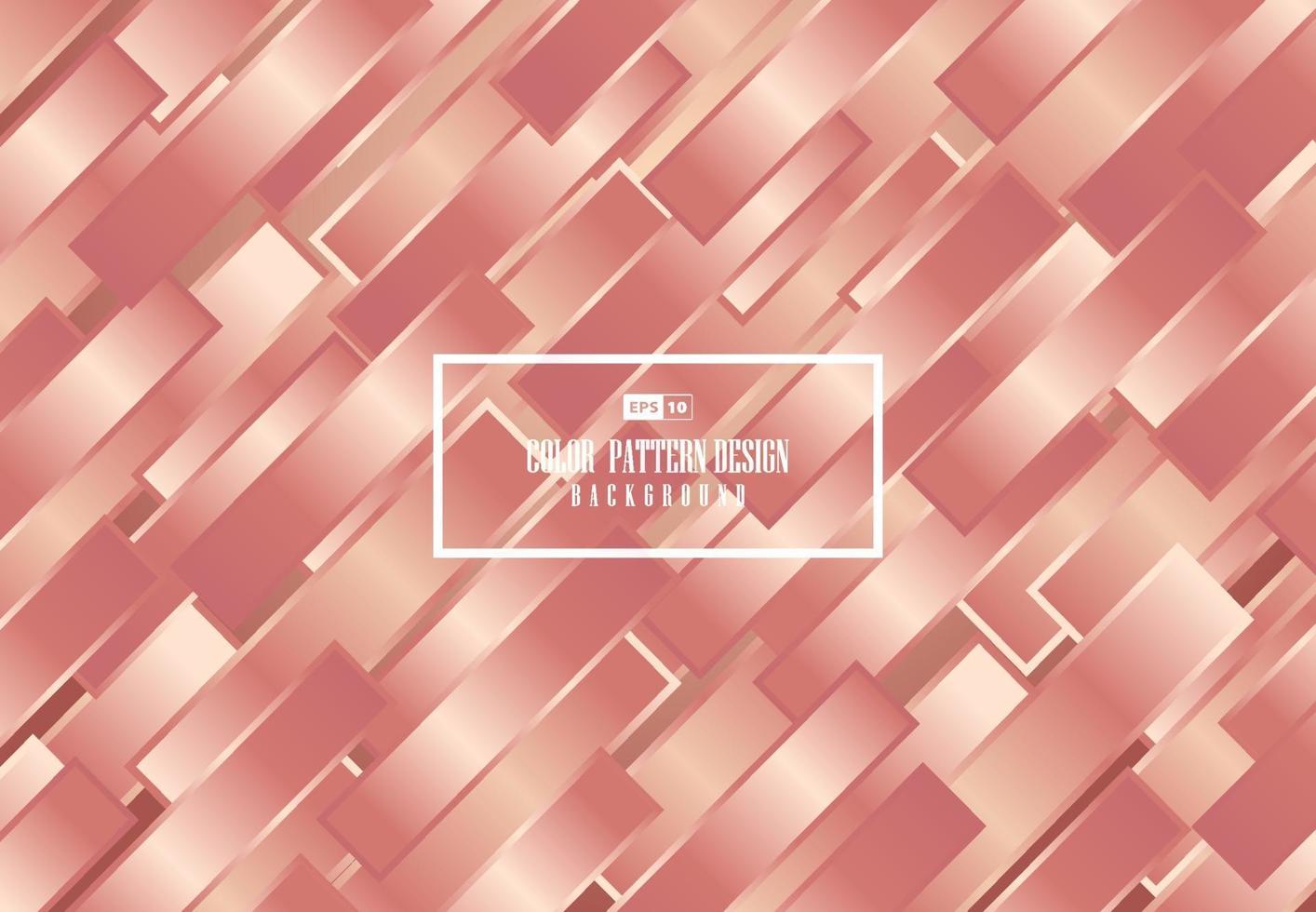 Abstract gradient rose gold color metallic pattern design background. vector