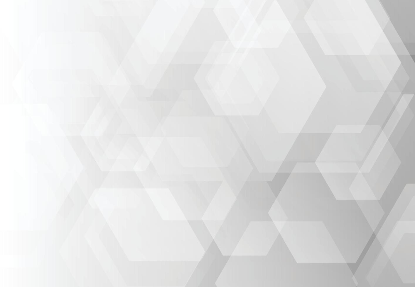 Abstract grey hexagonal pattern design artwork decorative background. vector