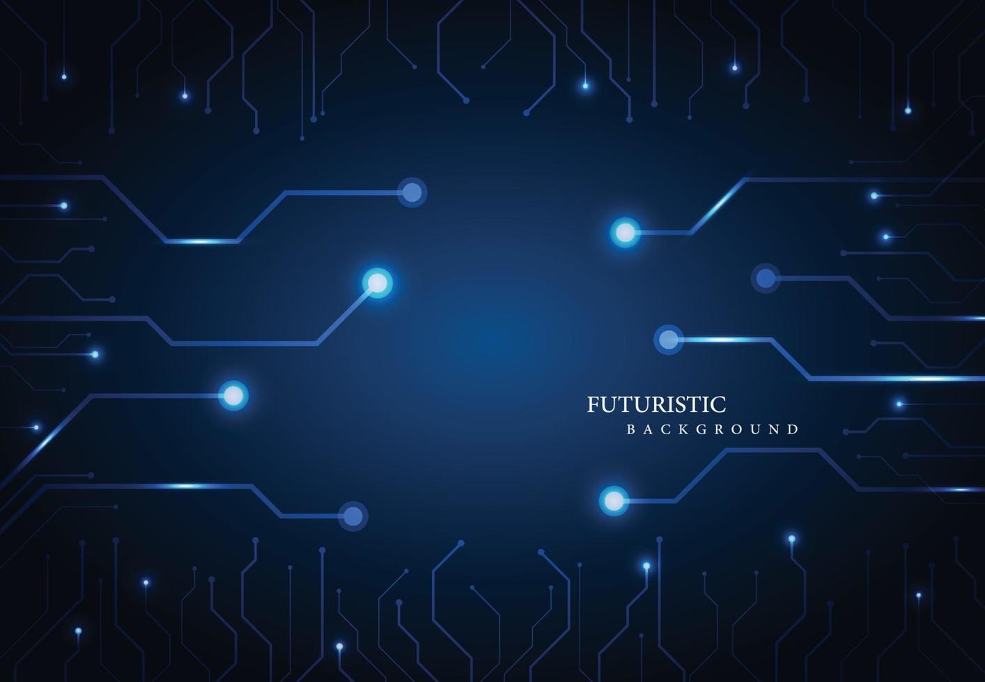 Abstract technology of blue line connect system background. vector