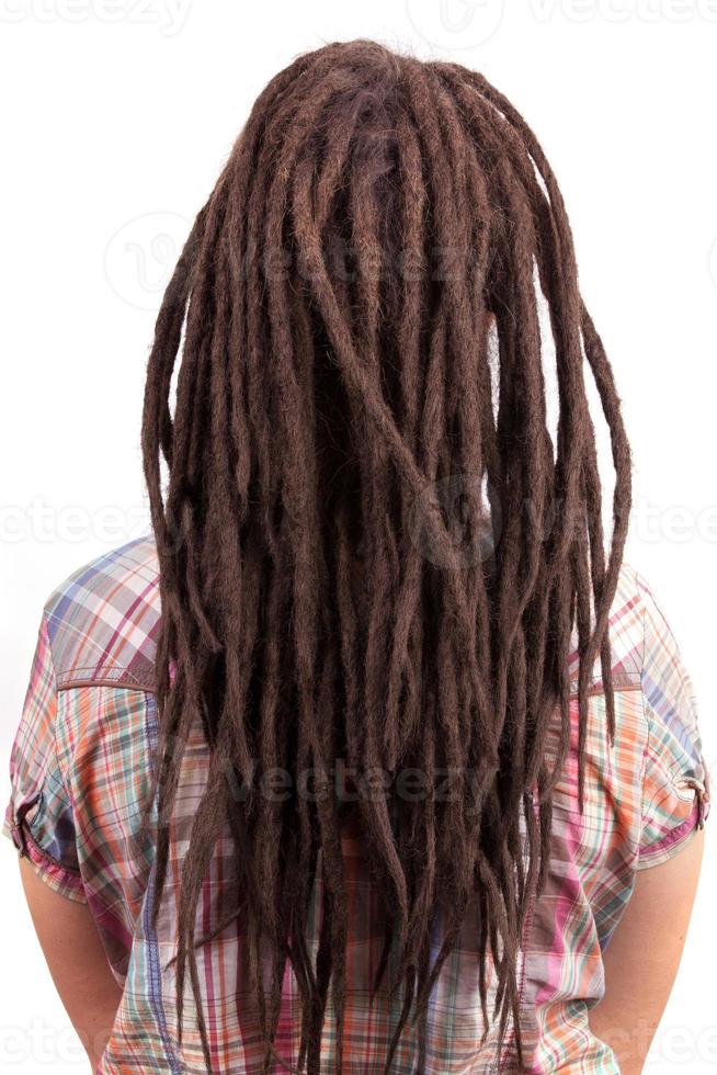 Young girl with dreadlocks photo