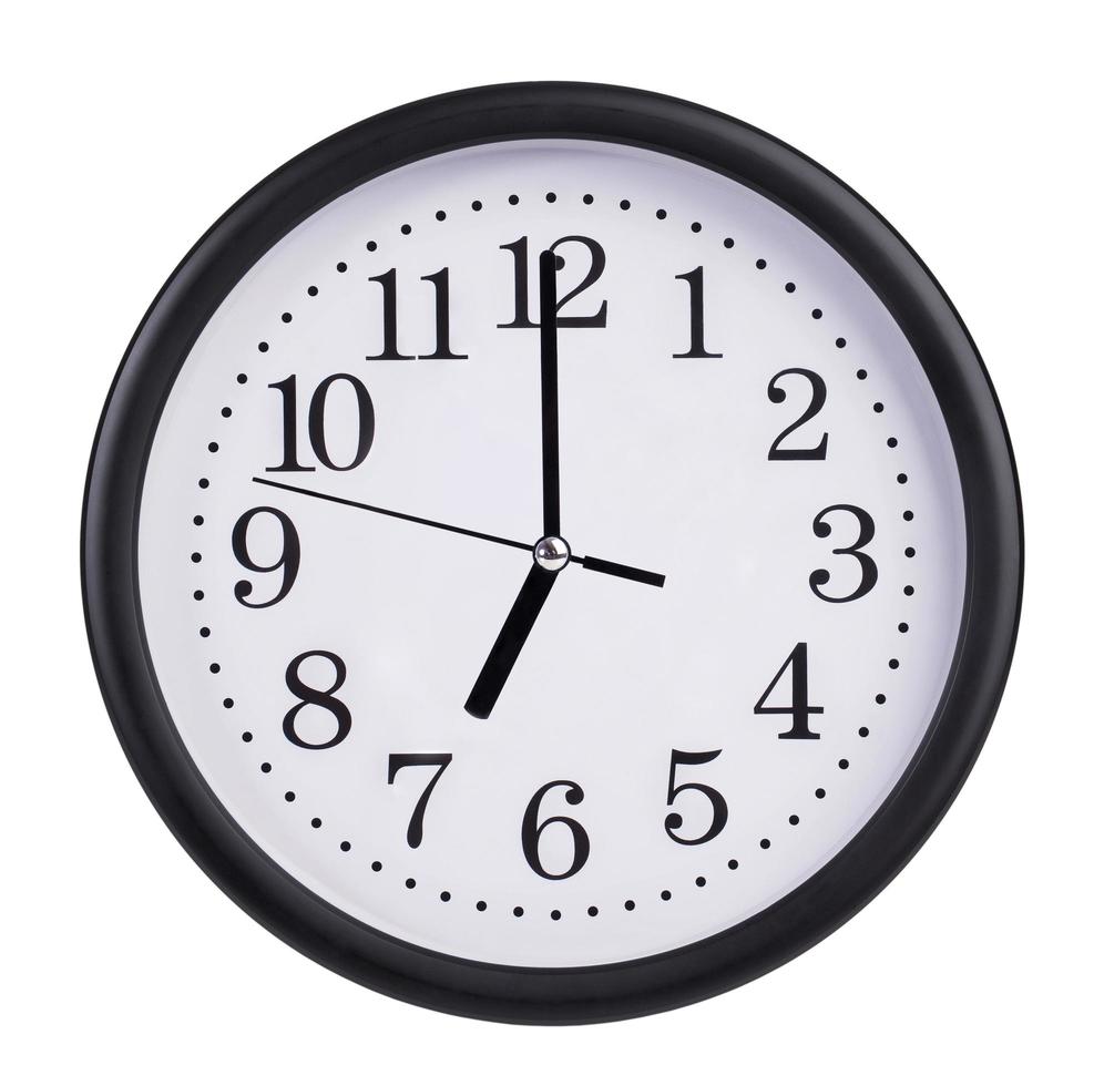 Seven o'clock on the dial clock 3425507 Stock Photo at Vecteezy