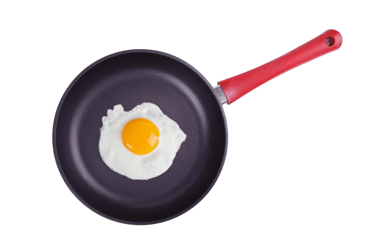 Fried eggs on a large griddle photo