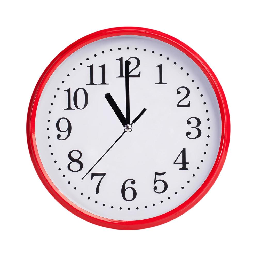 Eleven o'clock on a round dial 3425600 Stock Photo at Vecteezy