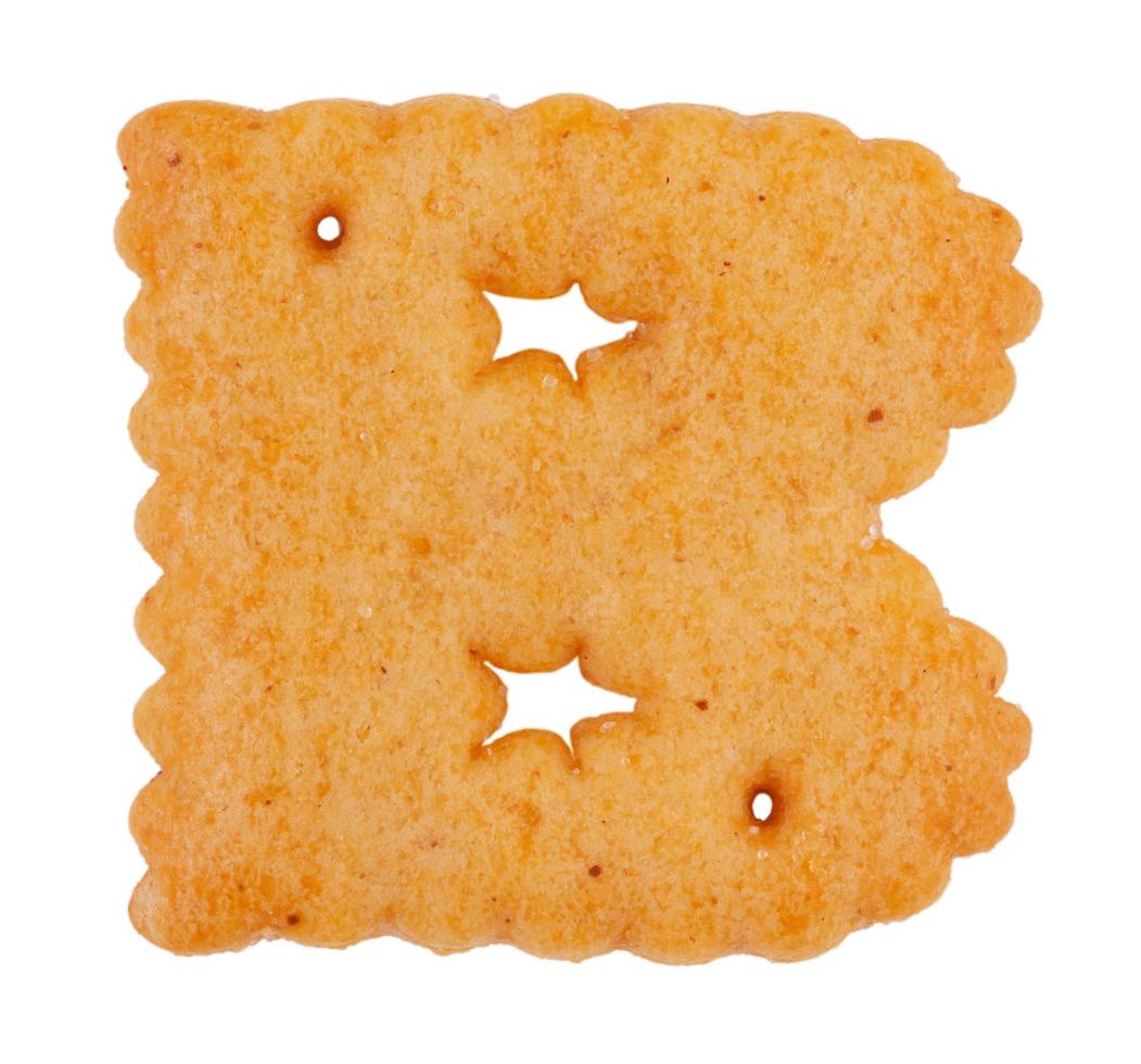 Tasty cookies in the form of the letter b photo