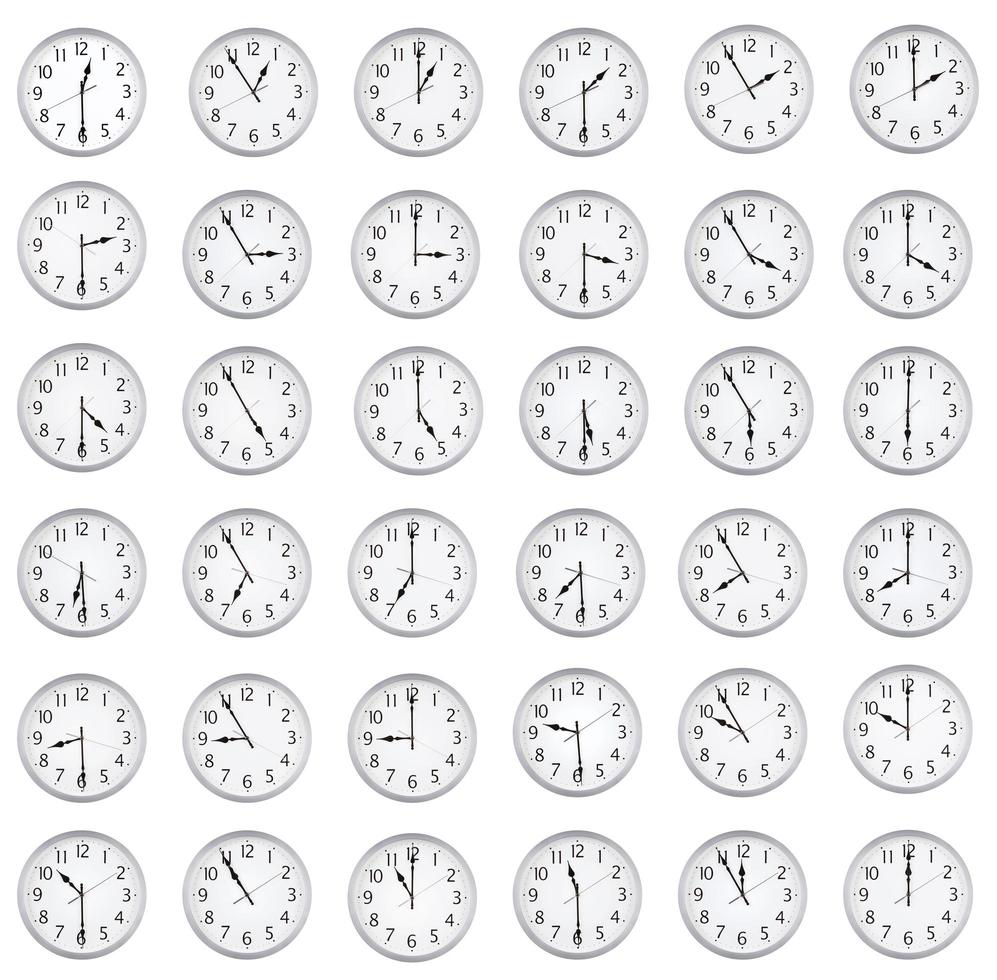 el reloj muestra una hora diferente foto