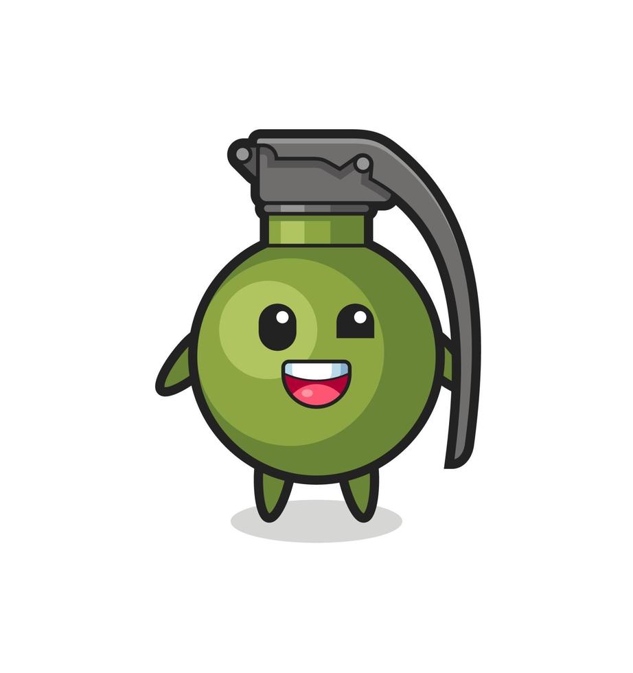 illustration of an grenade character with awkward poses vector