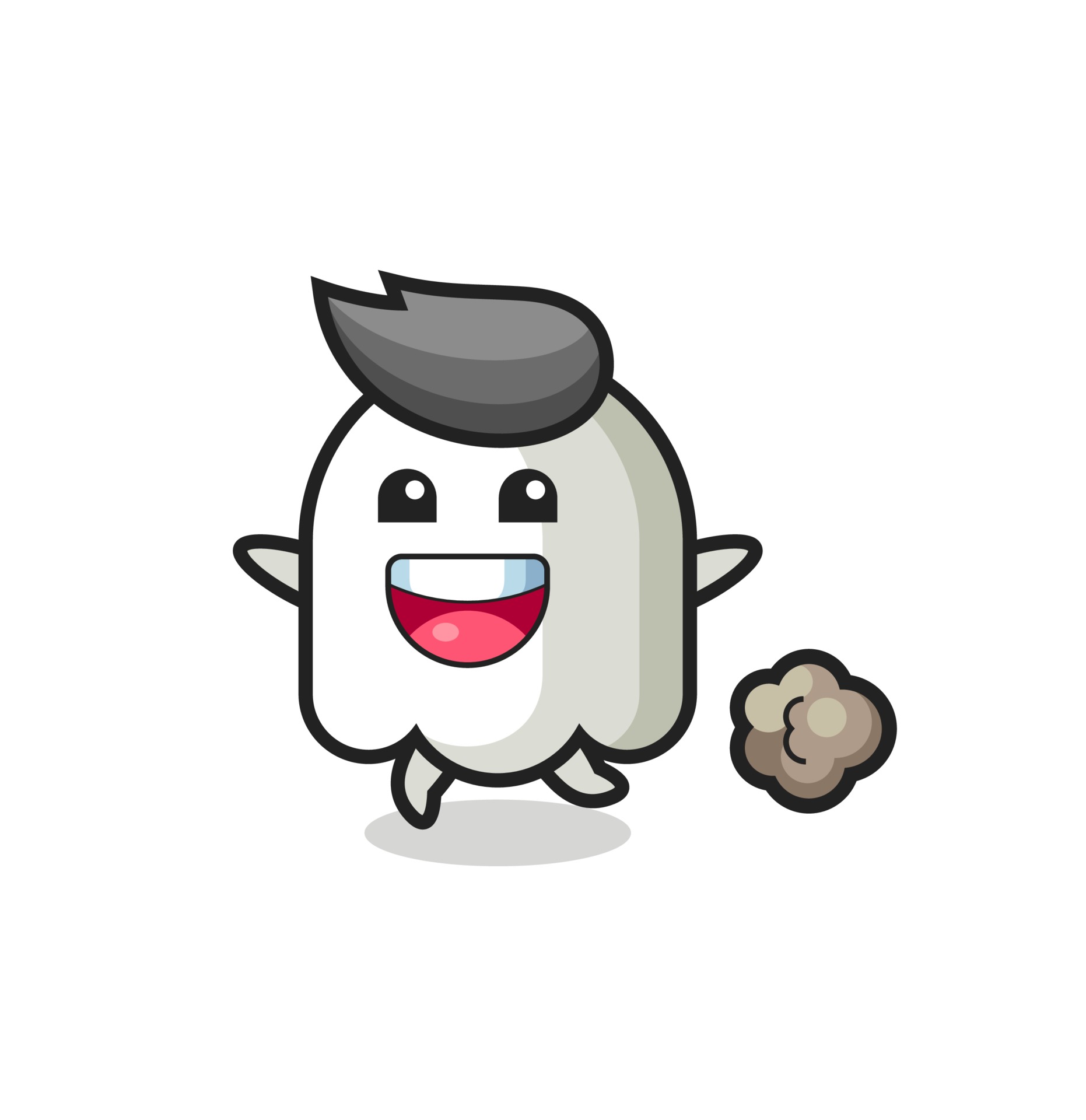 cute happy ghost cartoon