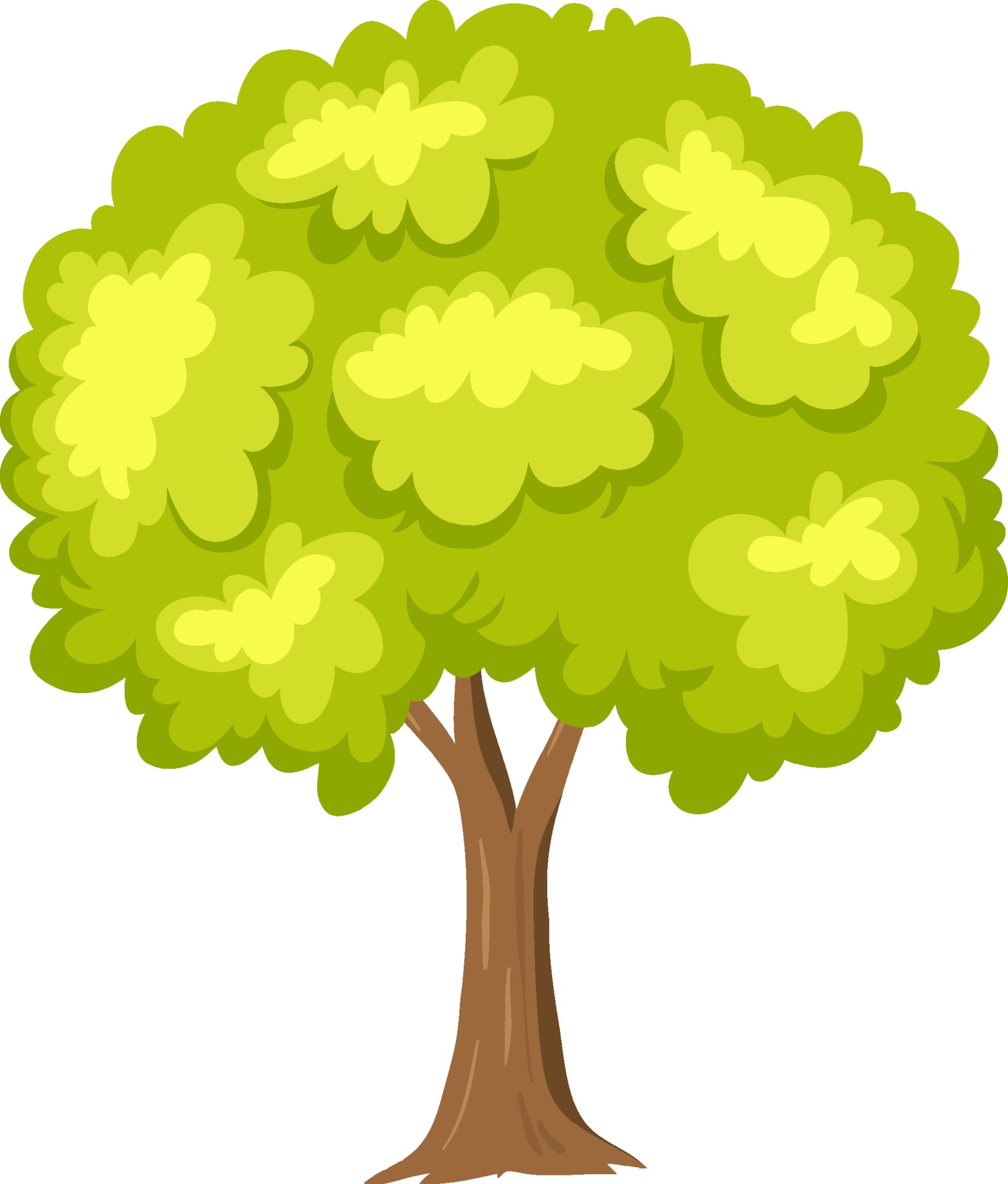 Simple tree on white background 3426764 Vector Art at Vecteezy