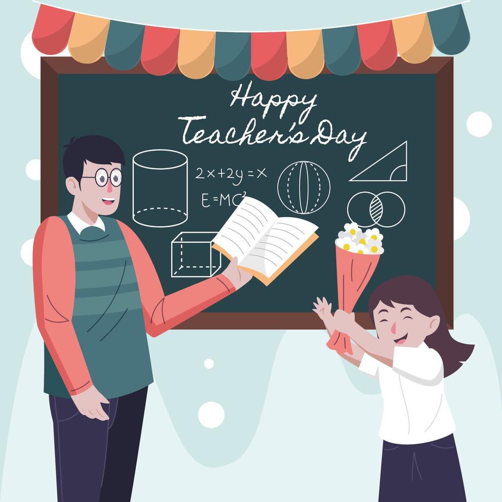 Happy Teacher's Day vector