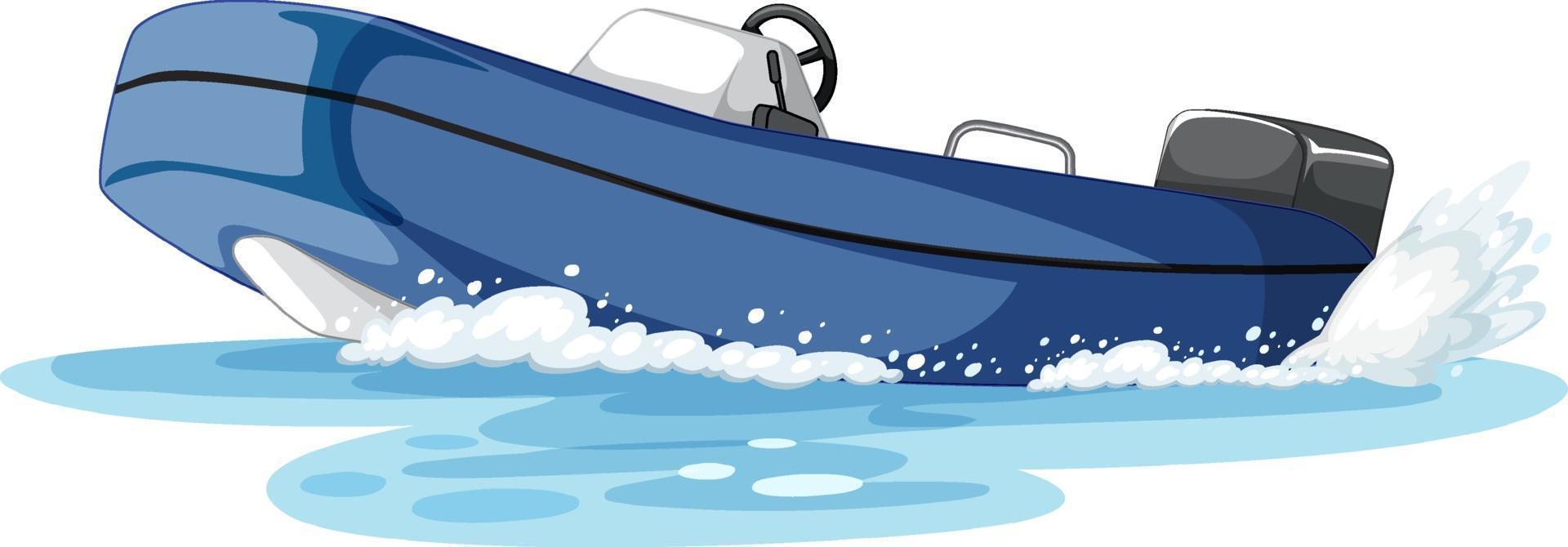 Powerboat or speedboat on the water vector