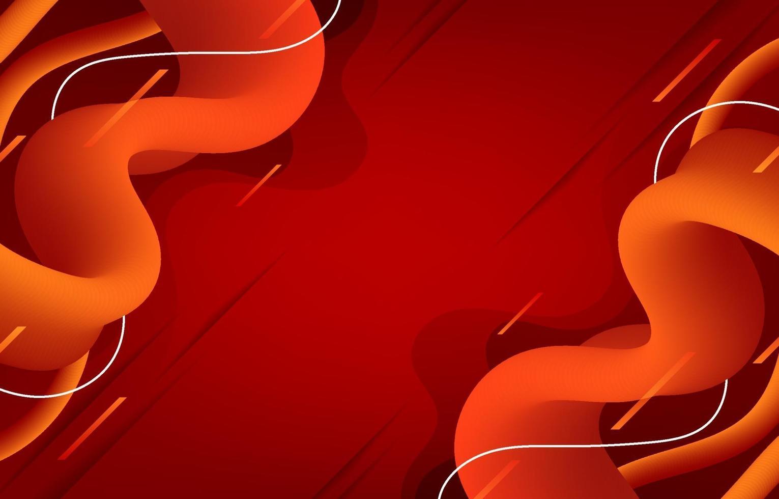 Modern Red Fluid Background vector