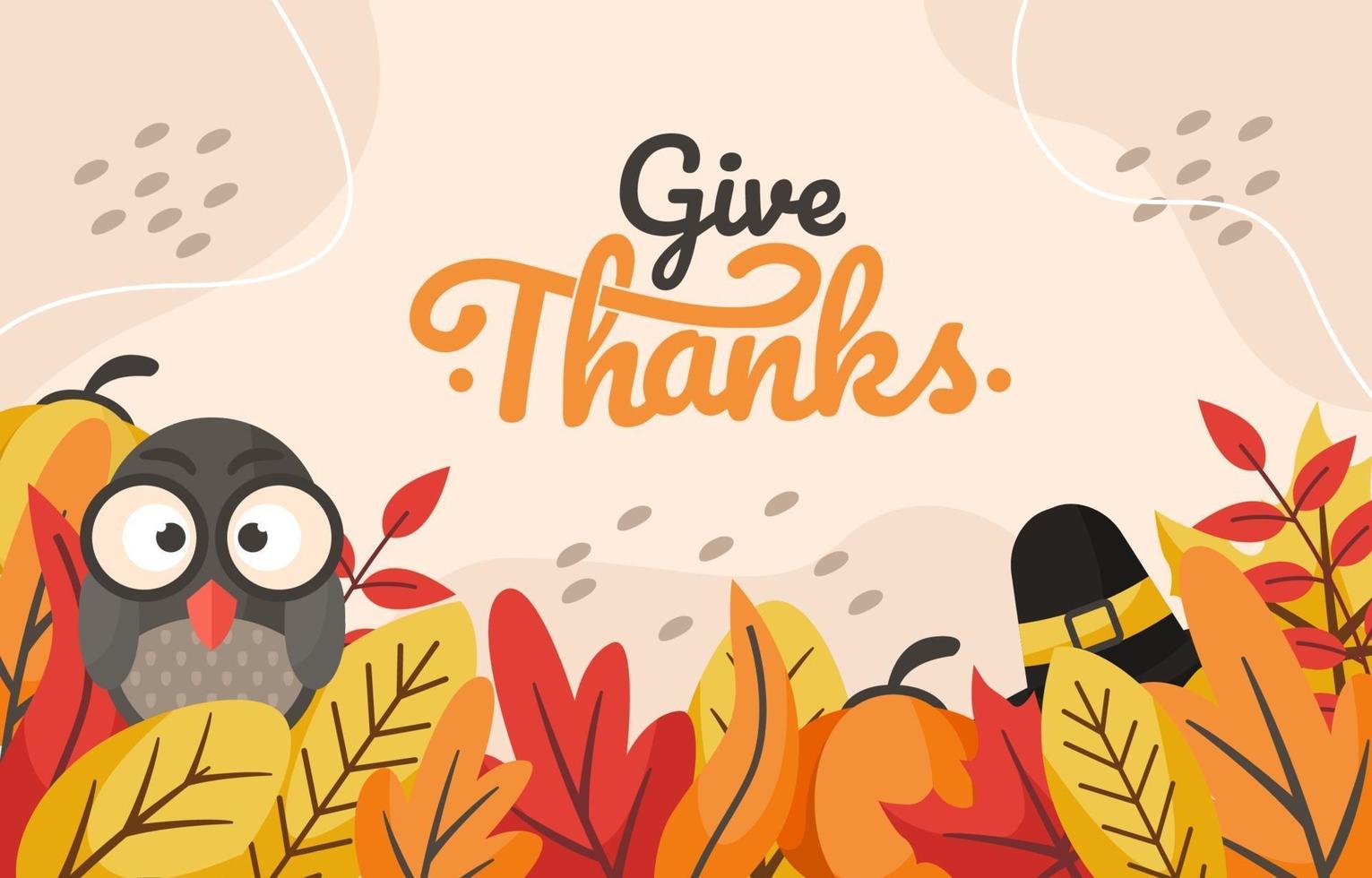 Give Thanks Background vector