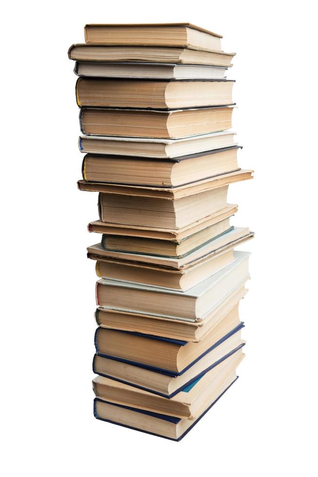 The high stack of books photo