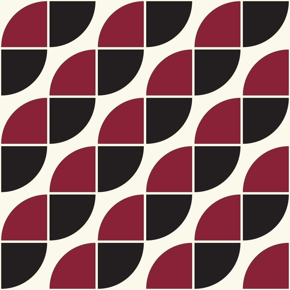 Patrón de formas geométricas de los años 70. vector moderno de estilo vintage de mediados de siglo