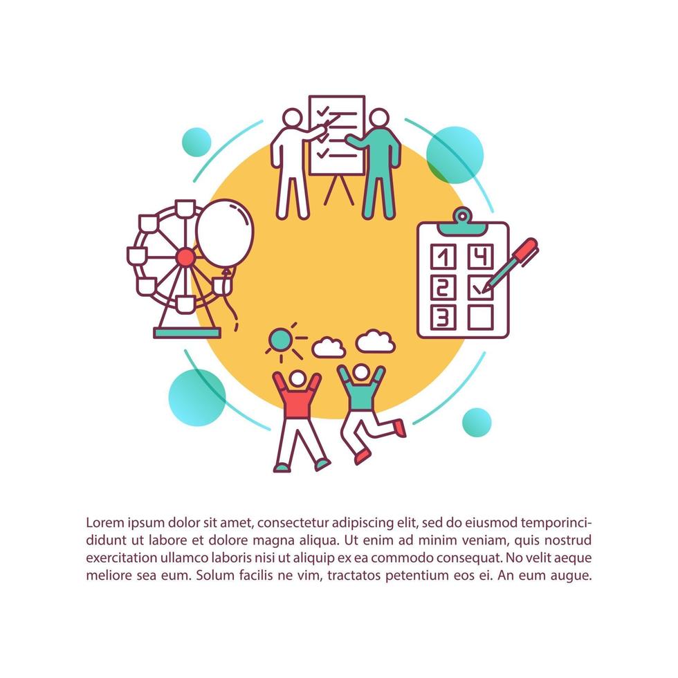 Work mates concept icon with text vector