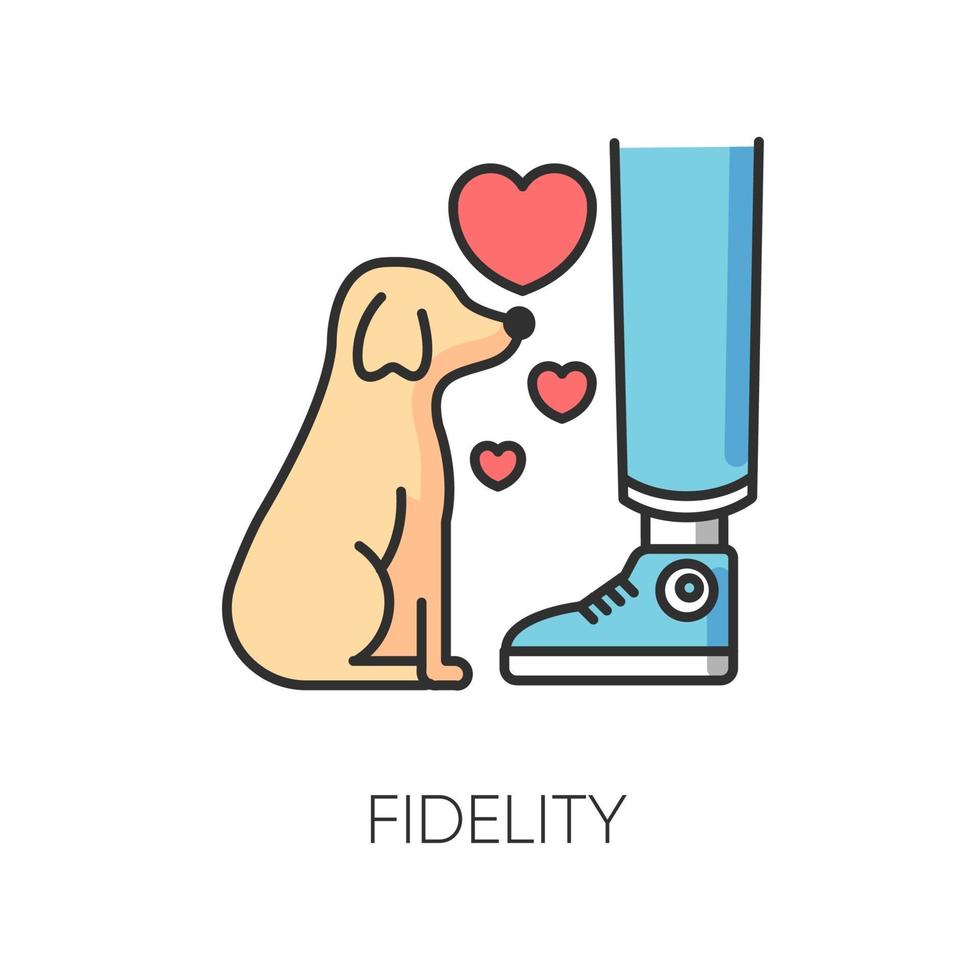 Fidelity RGB color icon vector