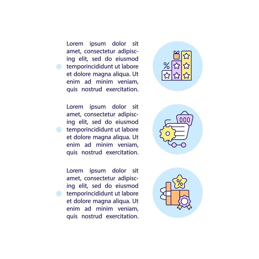 Badges program concept line icons with text vector