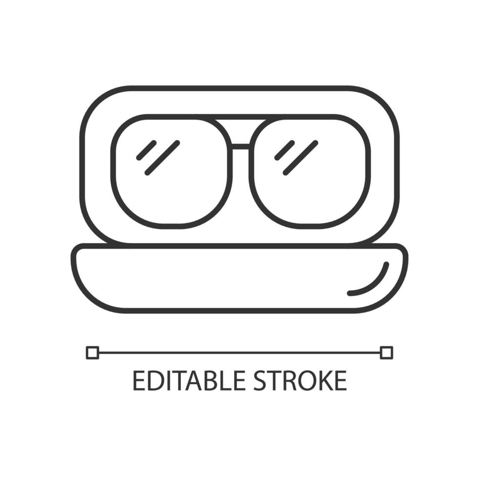 Aviator sunglasses linear icon vector