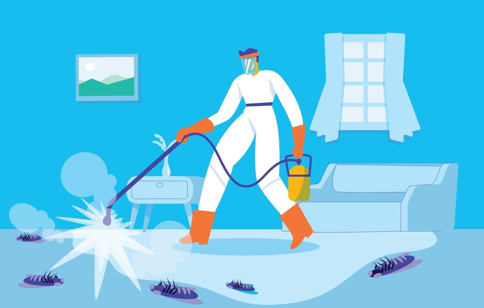 Pest control concept illustration vector