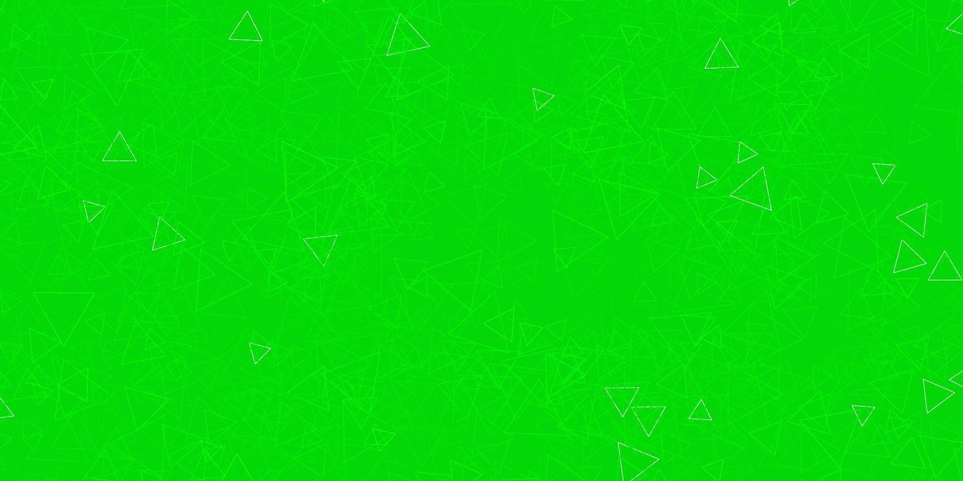 Dark Green vector template with triangle shapes.