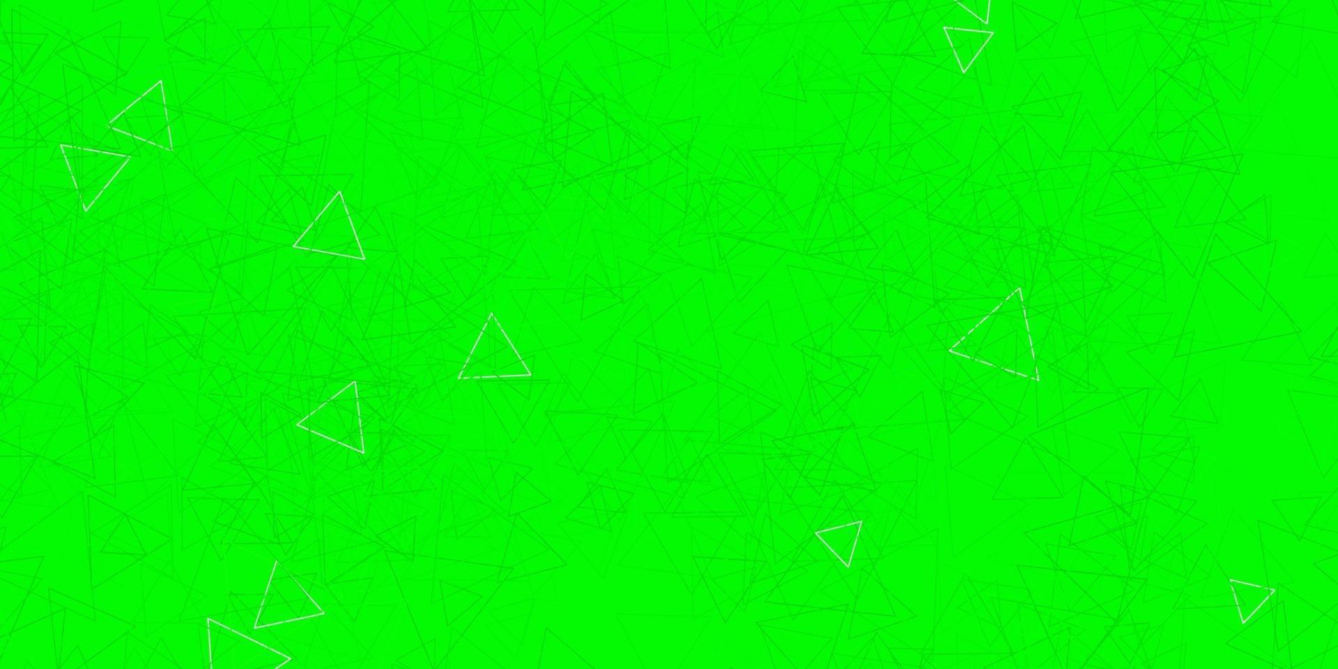 Dark Green vector pattern with polygonal shapes.