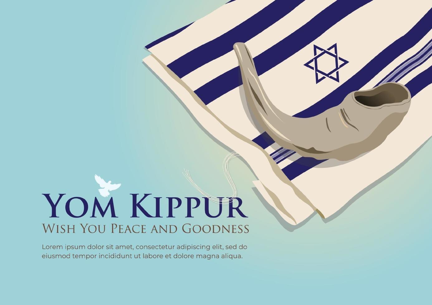 Yom Kippur Celebration vector