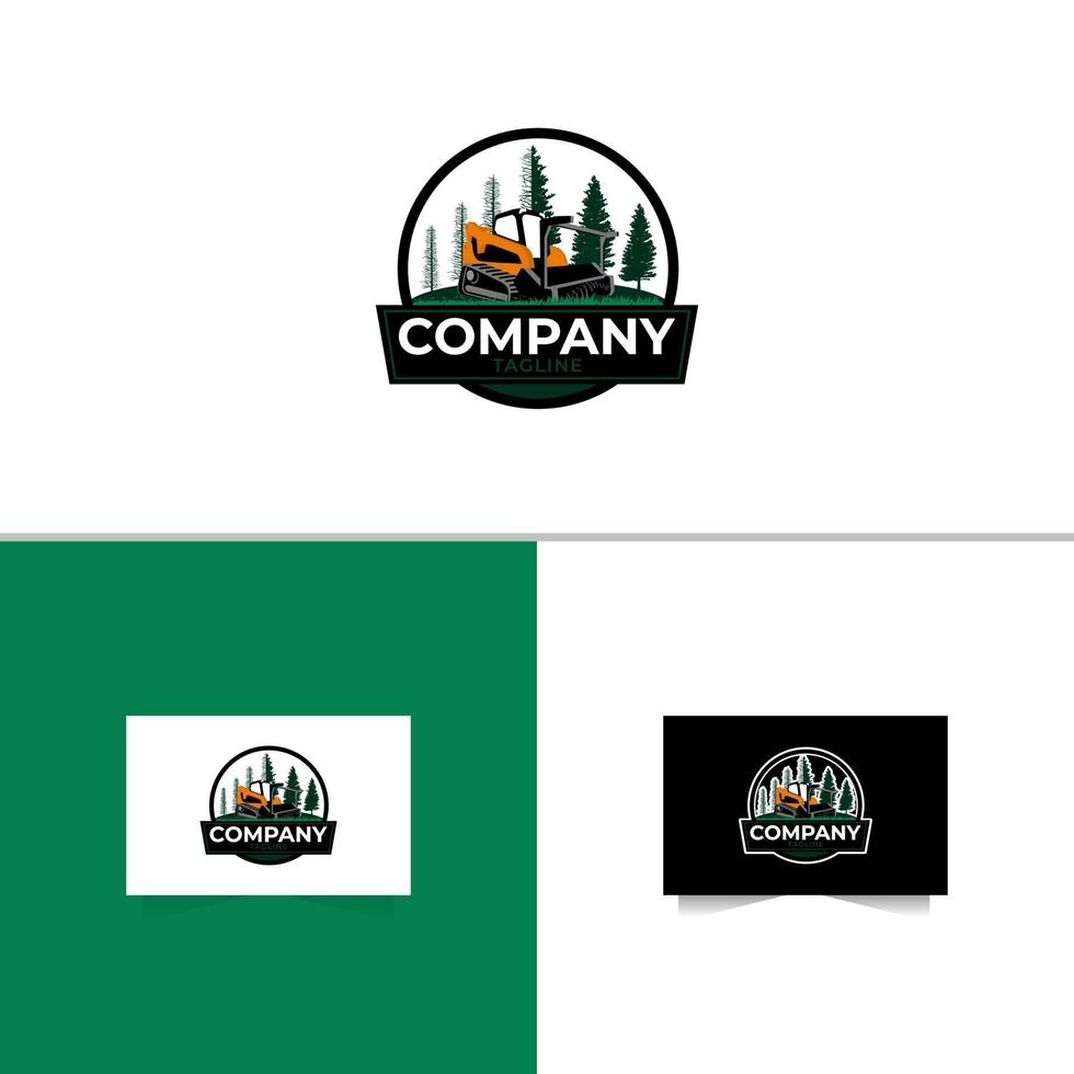 Land Management logo design template vector