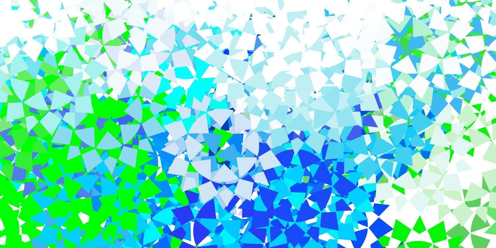 Light blue vector background with triangles.