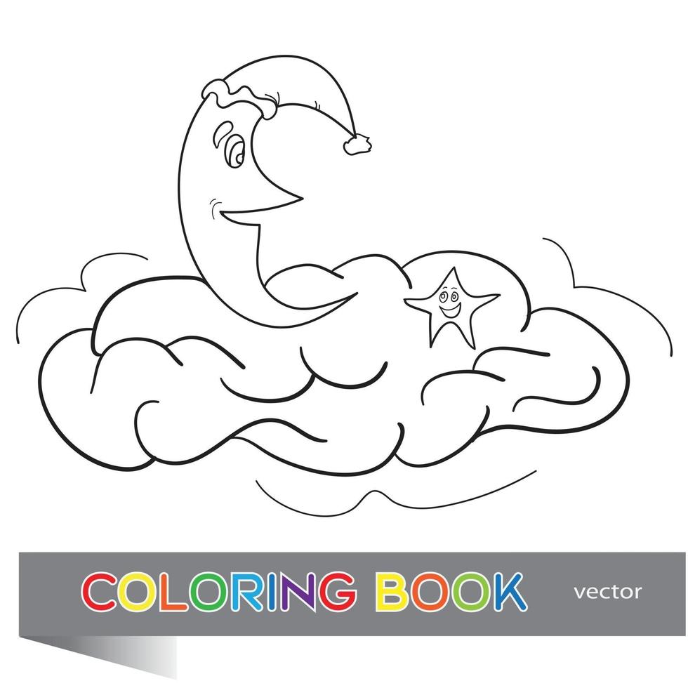 The coloring book - illustration for the children vector