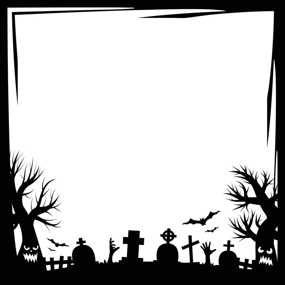 Halloween party invitations or greeting cards banner Halloween vector