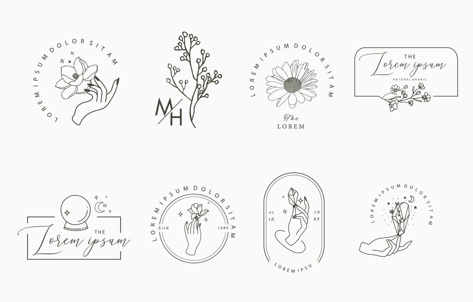 Line object collection with hand vector