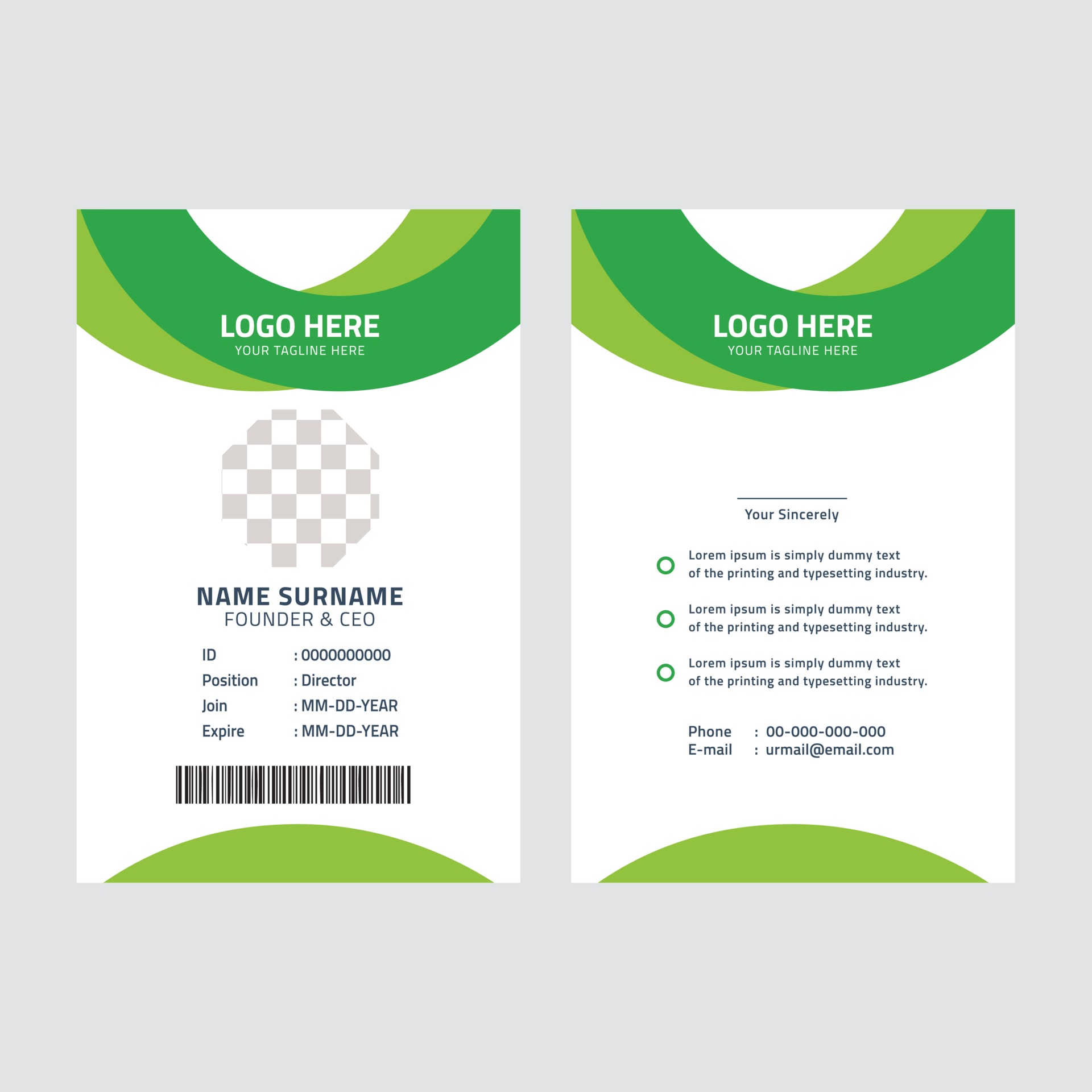 Ceo Id Card Sample