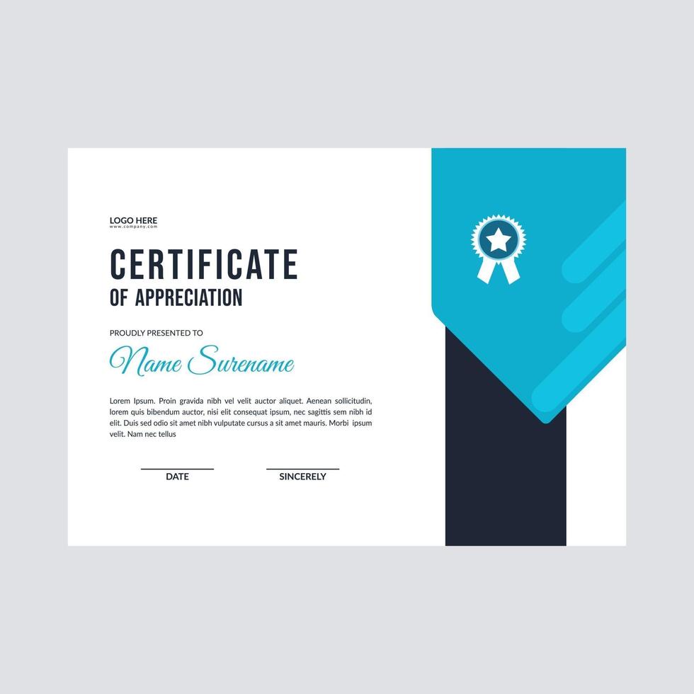 Certificate Template Awards Diploma Background Vector 3429274 Vector