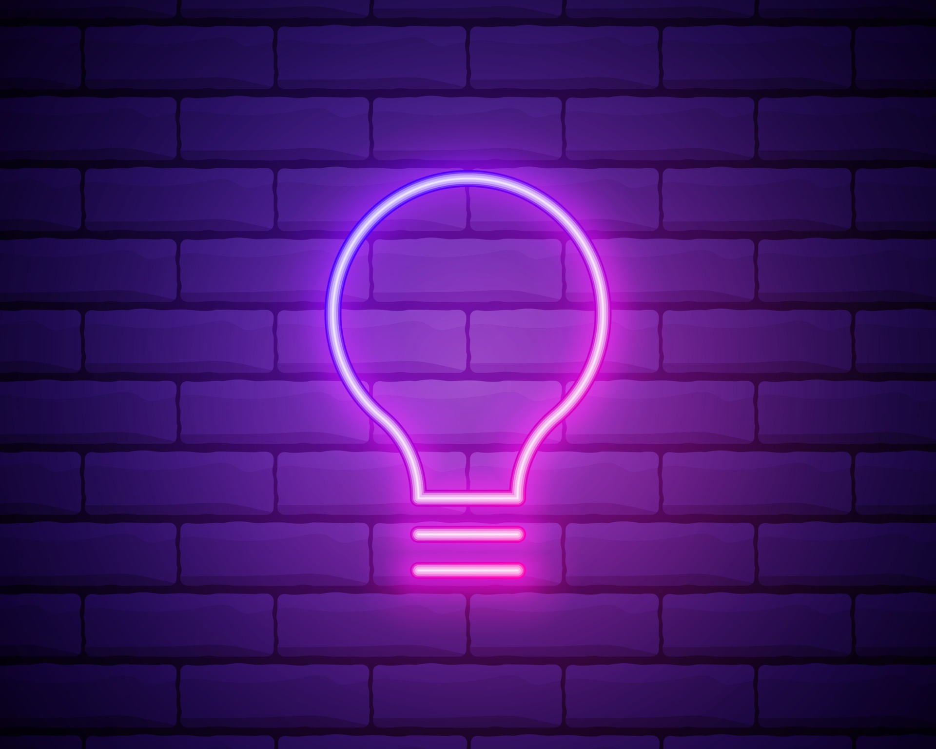 Light Bulb neon sign vector. Light Bulb Design template neon icon