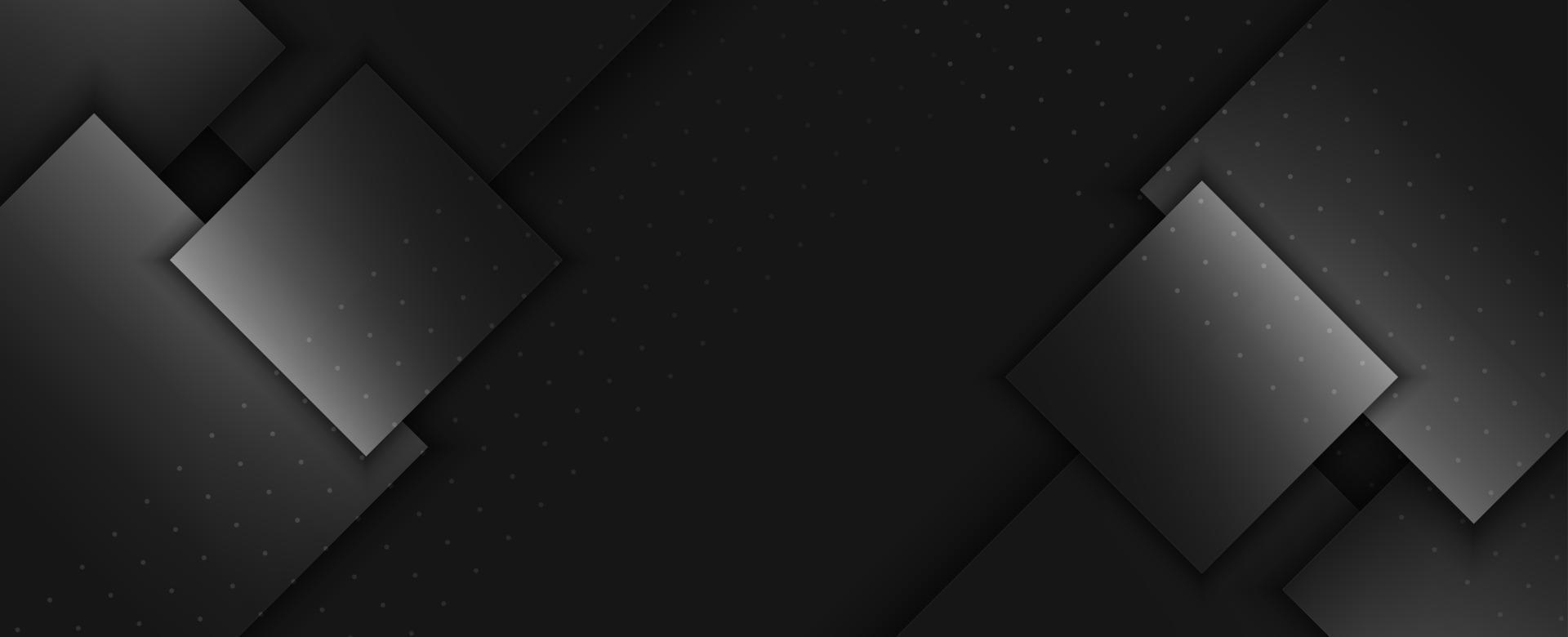 Dark geometric black abstract background elegent design pattern vector