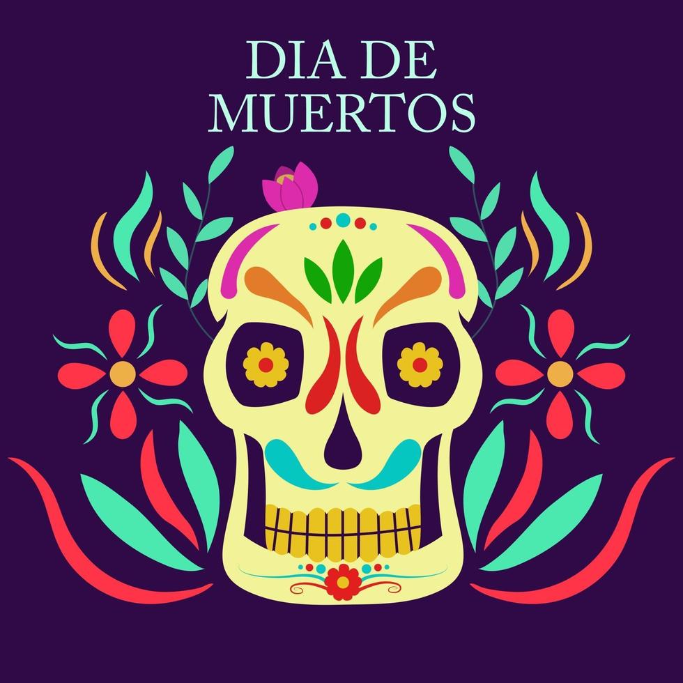 el dia de muertos, dia de muertos mexicano vector