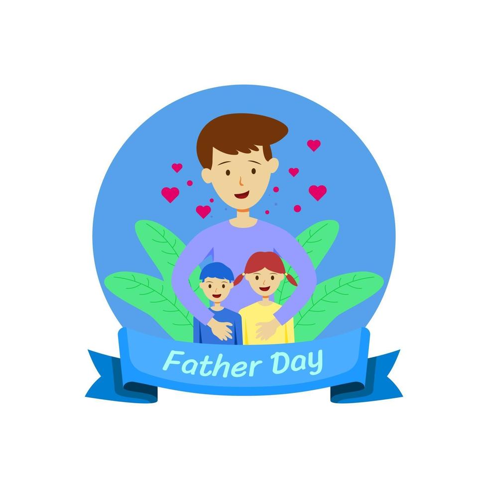 world father's day celebration vector