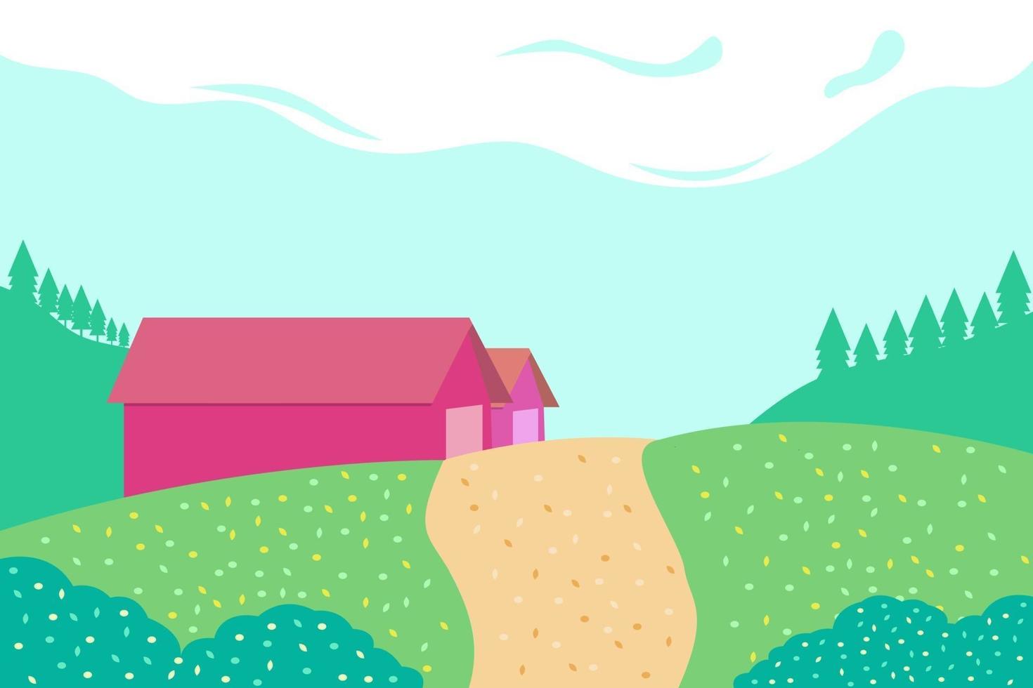 illustration Panorama landscape vector