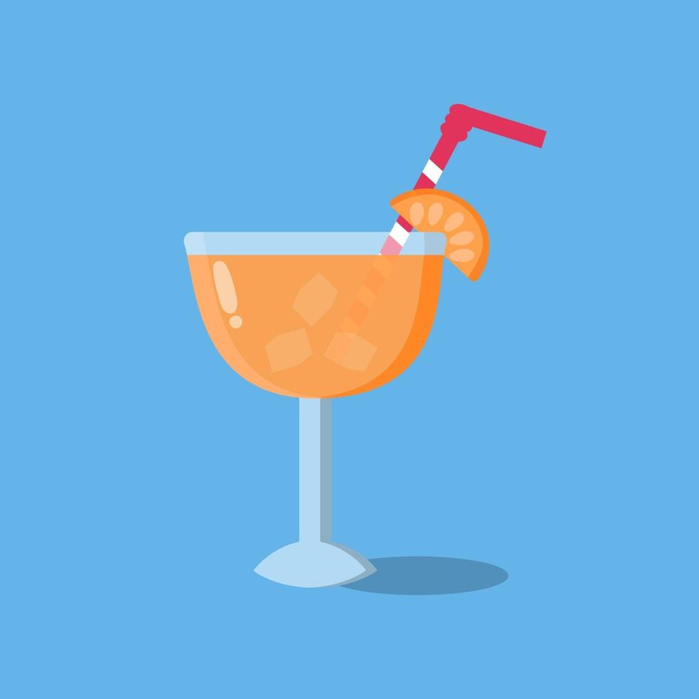 illustration of orange juice vector