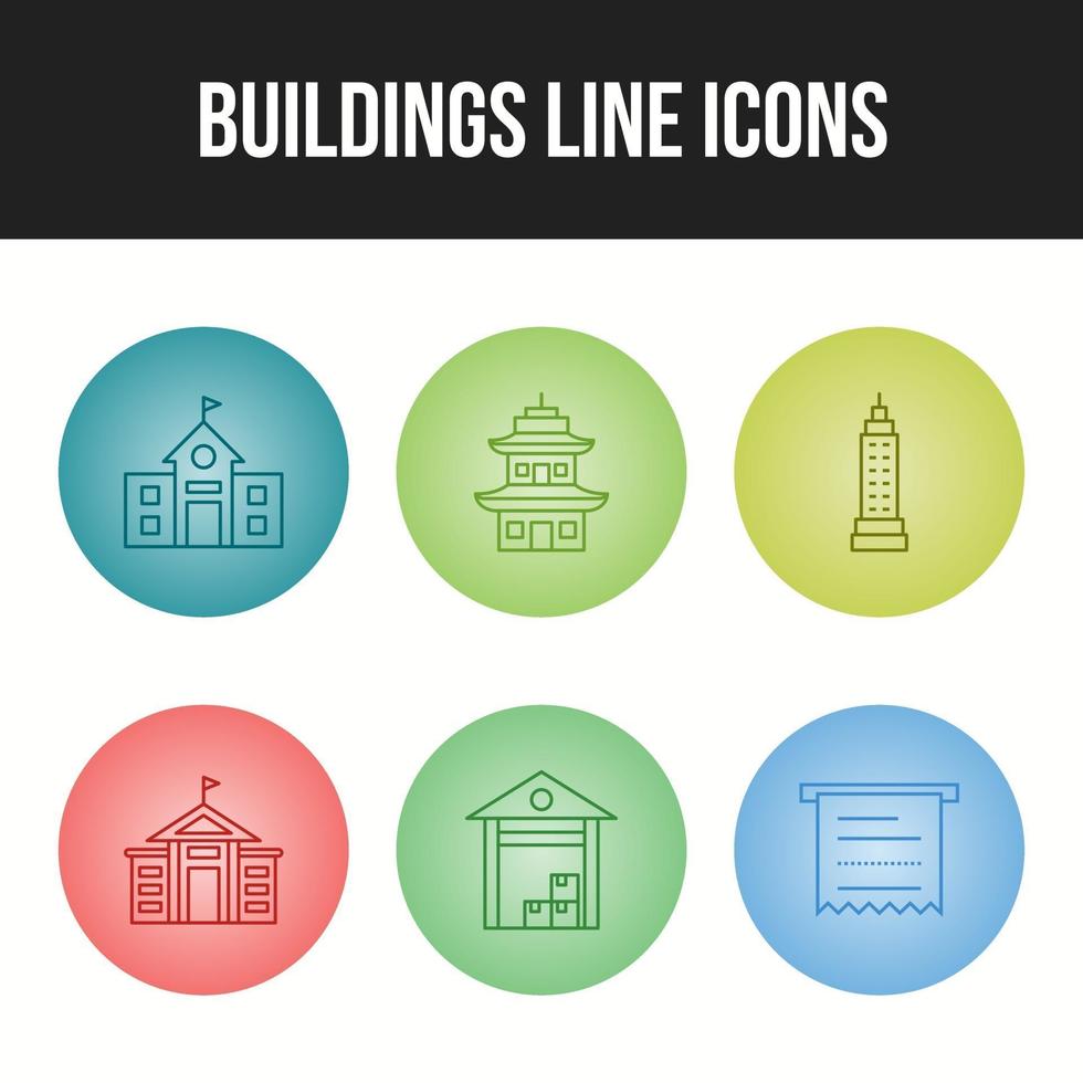 6 Business icons for personal and commercial use vector