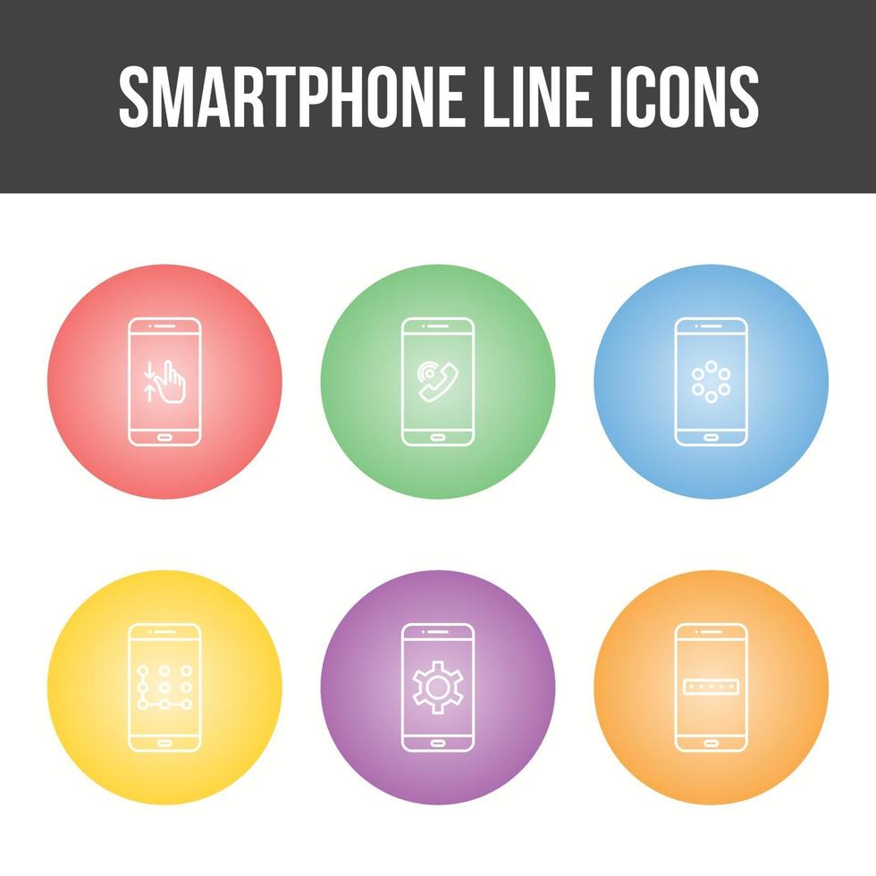 Smartphone and Mobile Apps Vector Icon Set