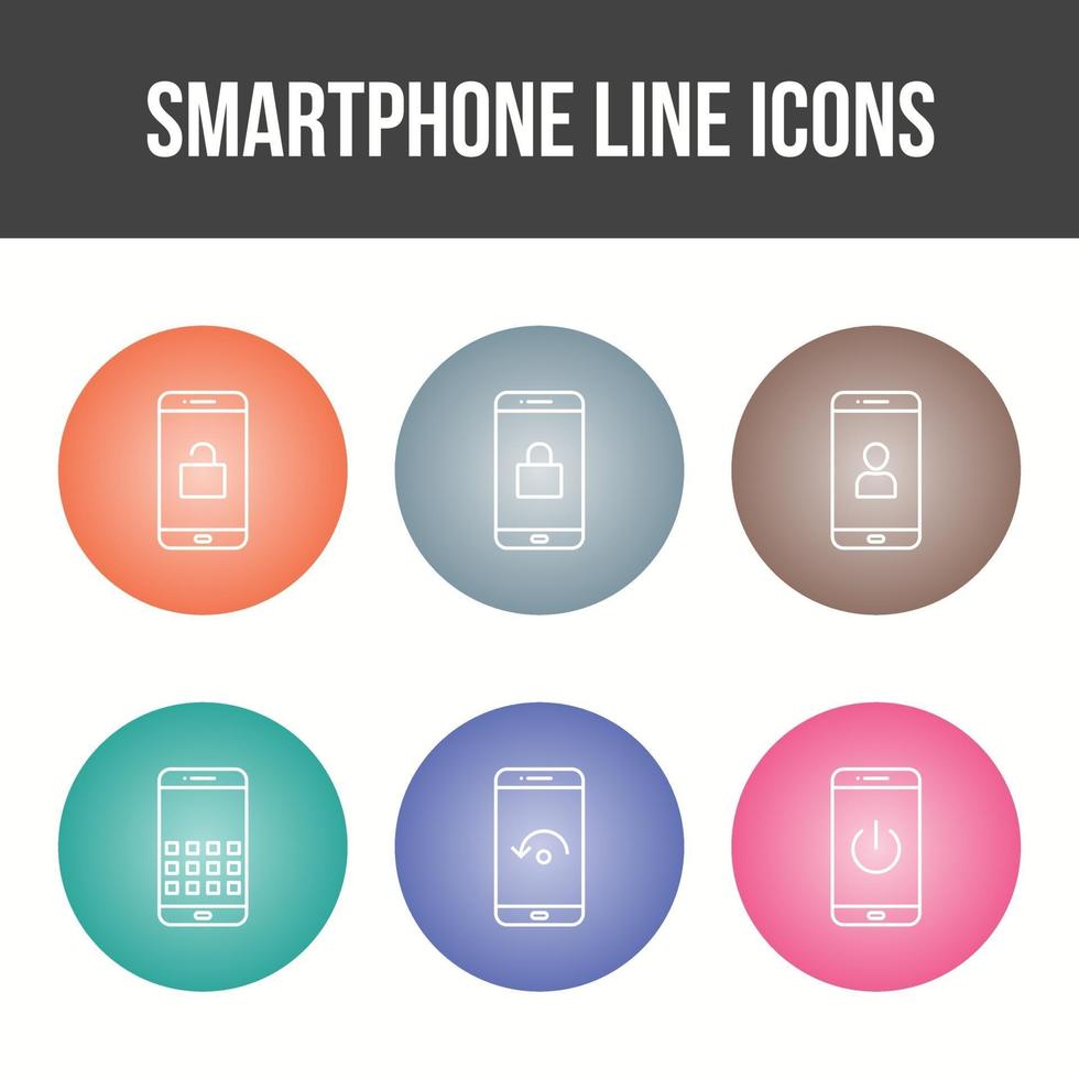 Mobile Apps Vector Icon Set