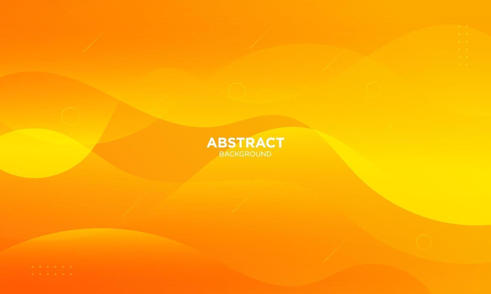 Abstract Orange Fluid Wave Background vector